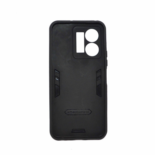 VIVO Y22-Y22S-Y35 4G Black   Military Grade Protection Built-in Kickstand Car Holder Mobile Phone Case